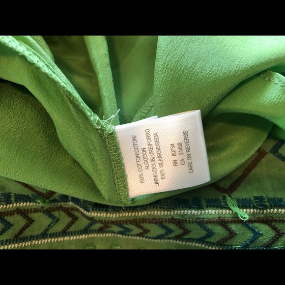 Size 2 Green BCBG MaxAzria Halter dress - Picture 6 of 6